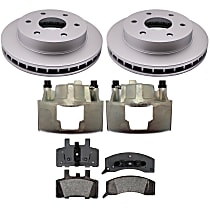 KIT-210516-540 Front Brake Disc and Caliper Kit, Natural Caliper, Semi-Metallic, 6 Lugs, Element3 Series