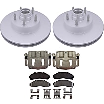 KIT-210516-545 Front Brake Disc and Caliper Kit, Natural Caliper, Semi-Metallic, 5 Lugs, Element3 Series