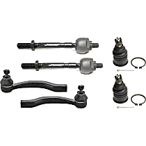 6-Piece Kit Front, Driver and Passenger Side Suspension, includes Ball Joint and Tie Rod End