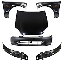 Hood Kit, Steel, Primed, includes Bumper Cover, Fenders, and Fender Liners