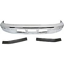 3-Piece Kit Front Old Body Style, For Models With Bumper Cut Outs, Chrome, Includes (1) Bumper and (2) Bumper Trim