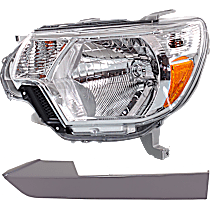 2-Piece Kit Driver Side Halogen Headlight, With bulb(s), OE Replacement Includes (1) Headlight and (1) Headlight Filler