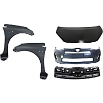 Hood Kit, Steel, Primed, includes Bumper Cover, Fenders, and Grille Assembly