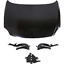 4-Piece Kit, Factory Style Hood, Steel, Primed, Includes (1) Hood, (2) Hood Hinge, and (1) Hood Latch