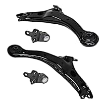 4-Piece Kit Front, Driver and Passenger Side, Lower Control Arm Kit,  Includes (2) Ball Joint and (2) Control Arm