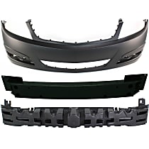 3-Piece Kit, Front Primed Bumper Cover, Includes (1) Bumper Absorber, (1) Bumper Cover, and (1) Bumper Reinforcement