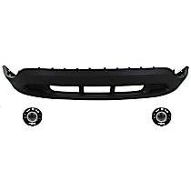 3-Piece Kit Front, Lower Textured Bumper Cover, CAPA Certified  Includes (1) Bumper Cover and (2) Fog Light