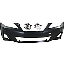 3-Piece Kit Front Primed Bumper Cover, For Models With Pre-Collision System,  Includes (1) Bumper Cover and (2) Fog Light