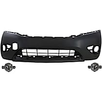 3-Piece Kit Front Upper - Primed, Lower - Textured Bumper Cover,  Includes (1) Bumper Cover and (2) Fog Light