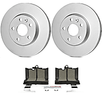 4-Piece Kit Front Brake Disc and Pad Kit, 3.5L 6Cyl,  Includes (2) Brake Disc and (1) Brake Pad Set