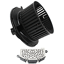 2-Piece Kit Blower Motor Kit, With Climate Control, includes (1) Blower Motor and (1) Blower Motor Resistor