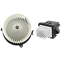 2-Piece Kit Blower Motor,  Includes (1) Blower Motor and (1) Blower Motor Resistor