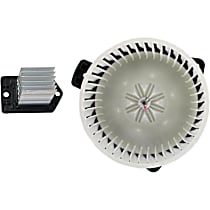 2-Piece Kit Blower Motor,  Includes (1) Blower Motor and (1) Blower Motor Resistor - 