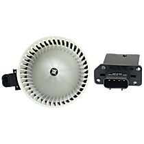 2-Piece Kit Blower Motor Kit, Without Climate Control, includes (1) Blower Motor and (1) Blower Motor Resistor