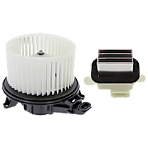 2-Piece Kit Blower Motor, With Auto. Temp Control, includes (1) Blower Motor and (1) Blower Motor Resistor