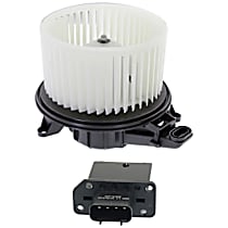 2-Piece Kit Blower Motor, Without Auto. Temp Control, includes (1) Blower Motor and (1) Blower Motor Resistor