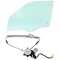 2-Piece Kit Front, Driver Side Door Glass, Sport Utility, 4-Door, Clear, DD11260 GTNN  Includes (1) Door Glass and (1) Window Regulator