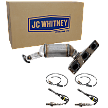 5-Piece Kit Rear Catalytic Converter, 2.5L 6Cyl, Federal EPA Standard, 46-State Legal (Cannot ship to CA, CO, NY or ME), Eng Des: M54,  Manifold Converter, Naturally Aspirated, AWD, Wagon, Direct JC Whitney Series