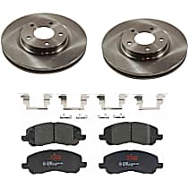 Front Brake Disc and Pad Kit, Plain Surface, 5 Lugs, 293.88 mm, Ceramic, Premium Friction Series