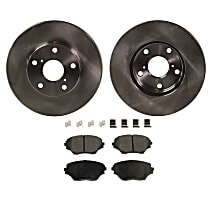Perfect fit American Black ABD862C Professional Ceramic Front Disc Brake Pad Set Compatible With Toyota RAV4 2001-2005 OE Premium Quality QUIET and DUST FREE 
