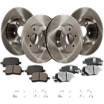 2006 2007 for Saturn Ion Disc Brake Rotors and Ceramic Pads w/oTurbo Front