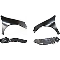 Parts N Go 2005-2006 RSX Front Fender Liner Set with Clip/Fasteners AC1250102 AC1251102 74150S6MJ00 74100S6MJ00