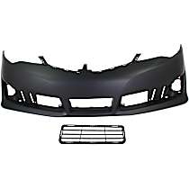 Bumper Cover Kit - Front, Primed, SE/SE Sport Models, Includes Bumper Grille, Set Of 2