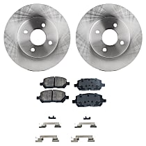 2006 2007 for Saturn Ion Disc Brake Rotors and Ceramic Pads w/oTurbo Front