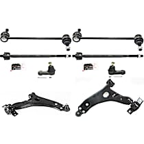 Control Arm, Tie Rod End and Sway Bar Link Front Driver and Passenger Side
