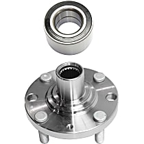 Wheel Hub and Bearing compatible with 2004-2011 Chevrolet Aveo 2013-2015 Spark Rear Left or Right FWD With Studs 