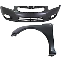 Partslink Number GM1240370 OE Replacement Chevrolet Cruze Front Left Fender Assembly