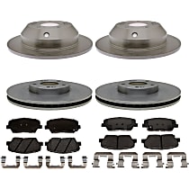 KIT1-210513-1594 Front and Rear Brake Disc and Pad Kit, R-Line Series