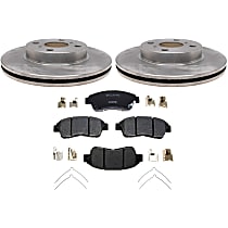 KIT1-210513-666 Front Brake Disc and Pad Kit, R-Line Series
