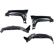 Partslink Number TO1250109 OE Replacement Toyota 4-Runner Front Driver Side Fender Splash Shield