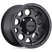KM52268080700 Aluminum Matte Black Wheel, 16 in. X 8 in., 8 x 6.5 in. Bolt Pattern