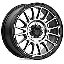 Aluminum Satin Black Wheel, 17 in. x 8 in., 5 x 4.5 in. Bolt Pattern - 