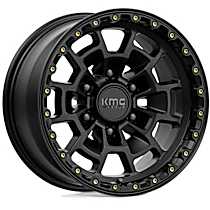 KM71868068700 Aluminum Satin Black Wheel, 16 in. X 8 in., 6 x 5.5 Bolt Pattern