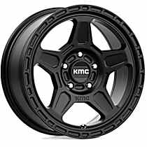 KM72167012715 Aluminum Satin Black Wheel, 16 in. X 7 in., 5 x 4.5 in. Bolt Pattern