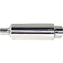 Made of Stainless Steel Muffler 2.25 in. Inlet Size 4 in. Outlet Size - Sold Individually