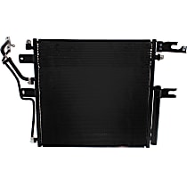 A/C Condenser, With Receiver Drier and Integrated Oil Cooler, 6 Cyl., 6.7L Engine