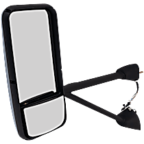 Driver Side Mirror, Power Adjust, Heated, Non-Folding, Chrome, No Signal Light, No Memory, No Puddle Light, No Auto-Dimming, No Blind Spot Feature