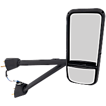 Passenger Side Mirror, Power Adjust, Heated, Non-Folding, Chrome, No Signal Light, No Memory, No Puddle Light, No Auto-Dimming, No Blind Spot Feature