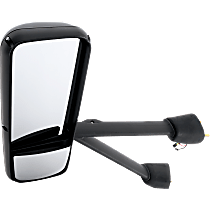Driver Side Mirror, Power, Manual Folding, Heated, Paintable, Without Auto-Dimming, Without Blind Spot Feature, Without Signal Light, Without Memory