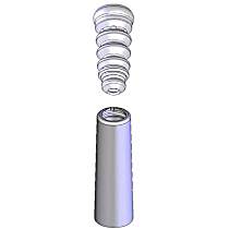 SB125 Shock and Strut Boot - Black, Strut boot, Direct Fit, Sold individually