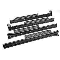 14136 Trail Armor Series Rocker Panel Guards - Matte Black, Thermoplastic, Direct Fit, Set of 4