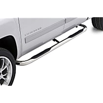 3 in. Round Bent Series Nerf Bars Polished, Covers Cab Length - Set of 2