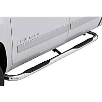 3 in. Round Bent Series Nerf Bars Powdercoated Black, Covers Cab Length - Set of 2