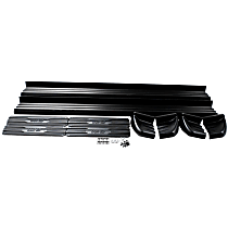 291120 Running Boards, Powdercoated Black, Aluminum, 70 in. Length, Overall Length Includes End Caps, Trailrunner Diamond Multi-Fit Series