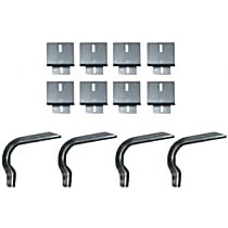 300026 Running Board Mounting Kit - Natural, Steel, Direct Fit, Kit
