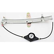 Sedan Rear, Passenger Side Power Window Regulator, Without Motor, 4-Door